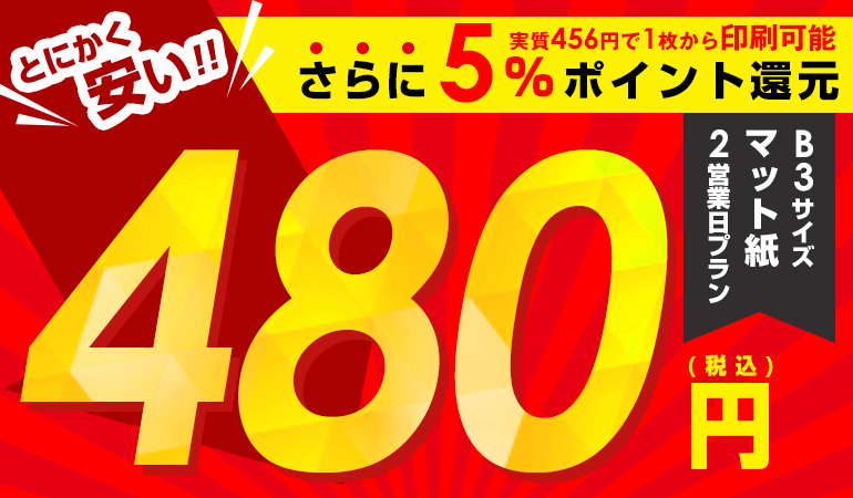 大判出力 ポスター印刷の【ソクプリ】激安、即日発送で高品質